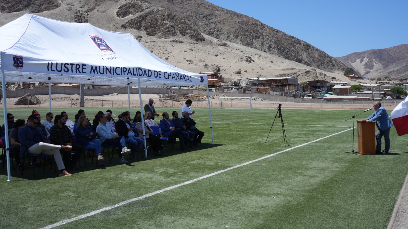 Dan el vamos a las obras del proyecto de conservación del estadio Luis Álamos Luque de Chañaral